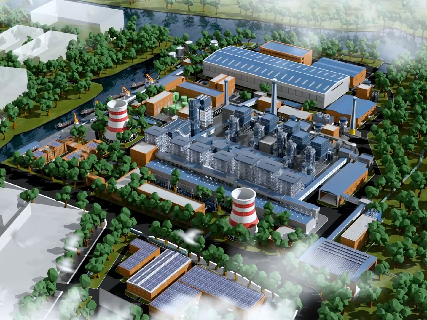 新嘉爱思热电厂全流程三维动画解析