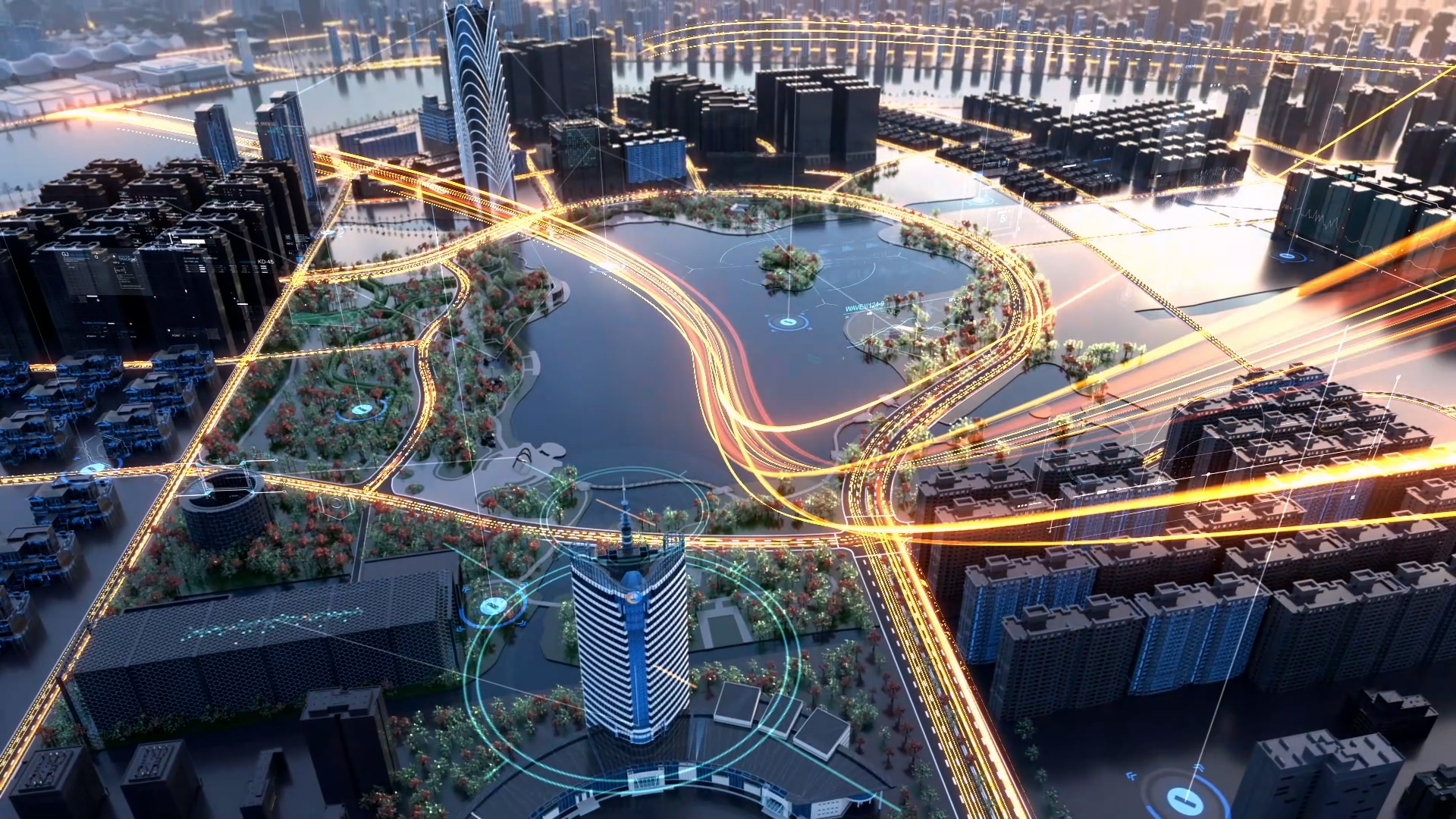 嘉兴新闻宣传片片头三维动画城市宣传展示案例截图