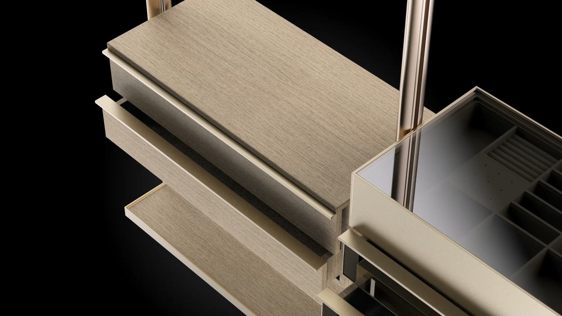 嘉兴组装衣柜三维动画产品安装演示案例截图