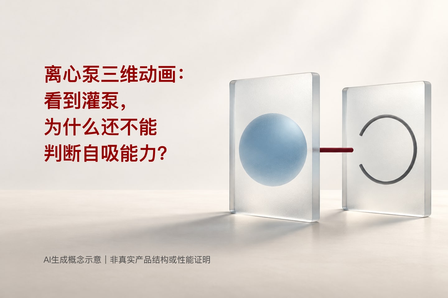 离心泵三维动画：看到灌泵，为什么还不能判断自吸能力？