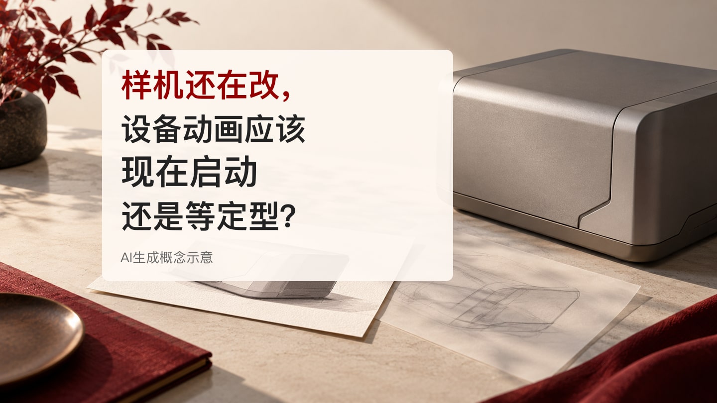 样机还在改,设备动画应该现在启动还是等定型?